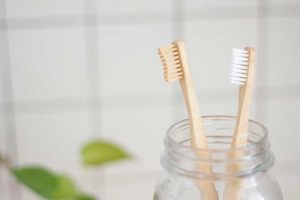 cepillo de dientes de bambu - pareja